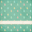 Vintage background. Polka dot design with raindrops. Eps10