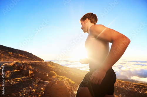 Photo: Runner athlete running Runner athlete running