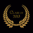 gold laurel for 2013 graduation