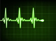 Green heart beat. Ekg graph. EPS 8