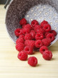 Fresh raspberries