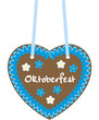 lebkuchenherz oktoberfest blau weiss