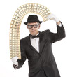 Magician businessman