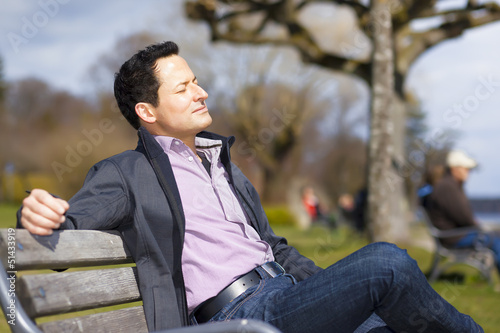Photo: relaxing man relaxing man