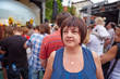 Photo: Female visitor of concert of rock-band Female visitor of concert of rock-band