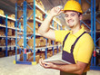 smiling handyman
