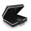 3d Empty briefcase side view