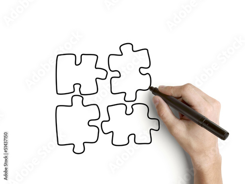 Photo: drawing puzzles drawing puzzles