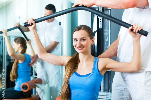 Photo: Patient at the physiotherapy doing physical therapy Patient at the physiotherapy doing physical therapy