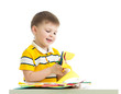 Foto: kid boy cut paper kid boy cut paper