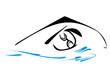 Vector: Swimming symbol Swimming symbol