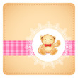Teddy Bear in Lace background