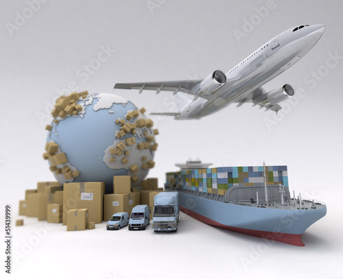 Illustration: Global logistics Global logistics