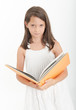 Young girl reading