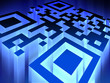 Glowing QR code