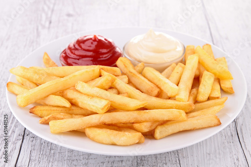 Photo: plate of french fries plate of french fries