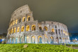 The Colosseum, or the Coliseum in Rome, Italy