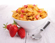 cornflakes and strawberry