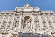 Trevi Fountain, the Baroque fountain in Rome, Italy.