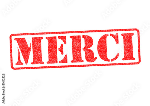 Illustration: MERCI Rubber Stamp MERCI Rubber Stamp