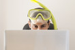 Man smiling at web prices for your holidays and trips