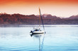 yacht on lake geneva