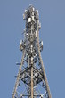 Cellphone mast against blue sky