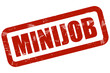 Grunge Stempel rot MINIJOB