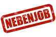 Grunge Stempel rot NEBENJOB