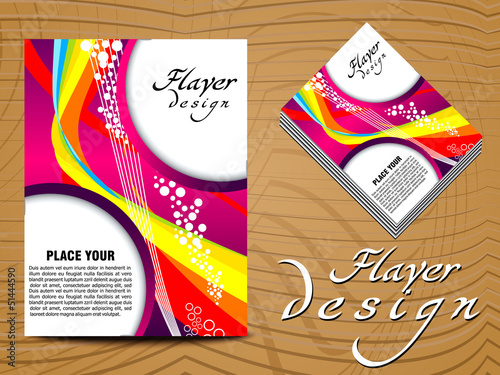 Vector: abstract colorful flayer design abstract colorful flayer design