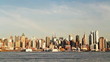 New York skyline at sunset