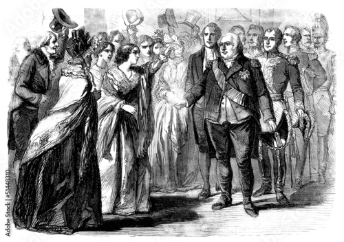Illustration: Welcoming the King - 19th century Welcoming the King - 19th century