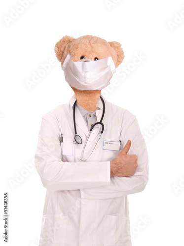 Photo: Teddy in the body of a doctor Teddy in the body of a doctor