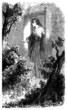 Illustration: Woman : waiting at Door - 18th century Woman : waiting at Door - 18th century