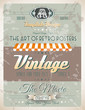 Grunge Vintage retro page template