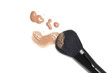 Foundation with makeup brush