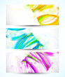 Set of abstract banners