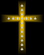 cross of candles