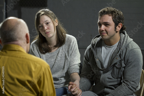 Photo: Young couple at couples' therapy Young couple at couples' therapy