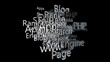Internet Cloud against black, Alpha
