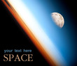 Earth and moon