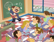 niños en el colegio