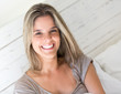 Happy woman smiling
