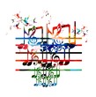 Abstract music background