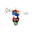 Colorful vector light bulb background with hummingbirds