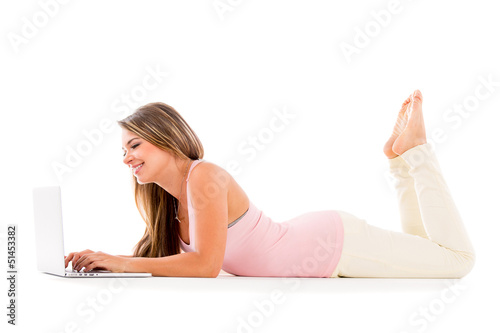 Photo: Woman working on her laptop Woman working on her laptop