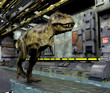Illustration: T-Rex in sci tube camera recorded from the floor T-Rex in sci tube camera recorded from the floor