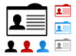 Vektor: vector name tag for ID - human, user, member vector name tag for ID - human, user, member