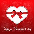red heart - valentines day background - EPS 10