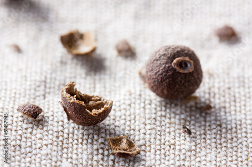 Photo: Whole grain of Jamaican pepper Whole grain of Jamaican pepper